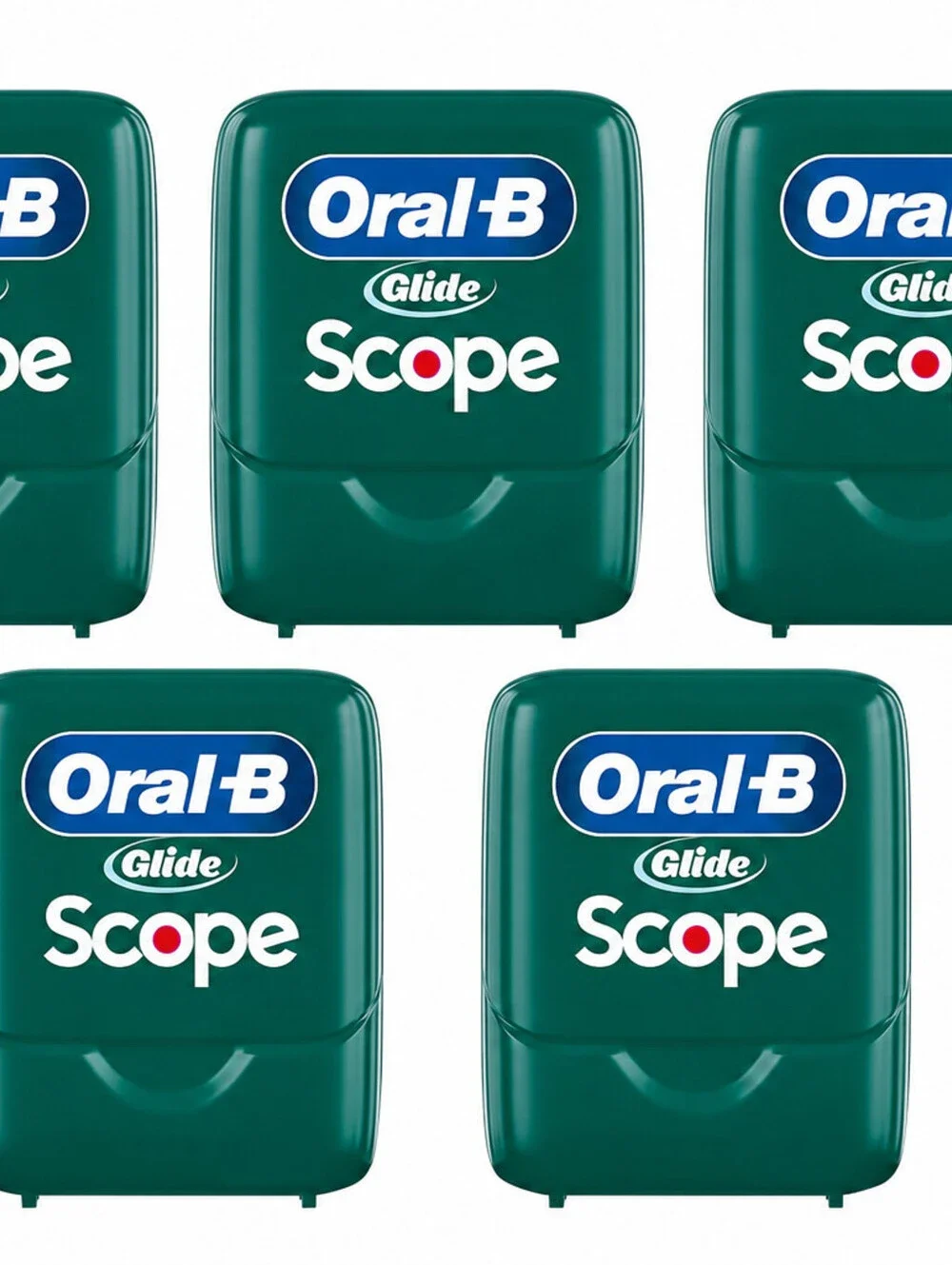 open Box- Oral-B Glide Dental Floss with Scope Outlast Mint Flavor, 5 pack only